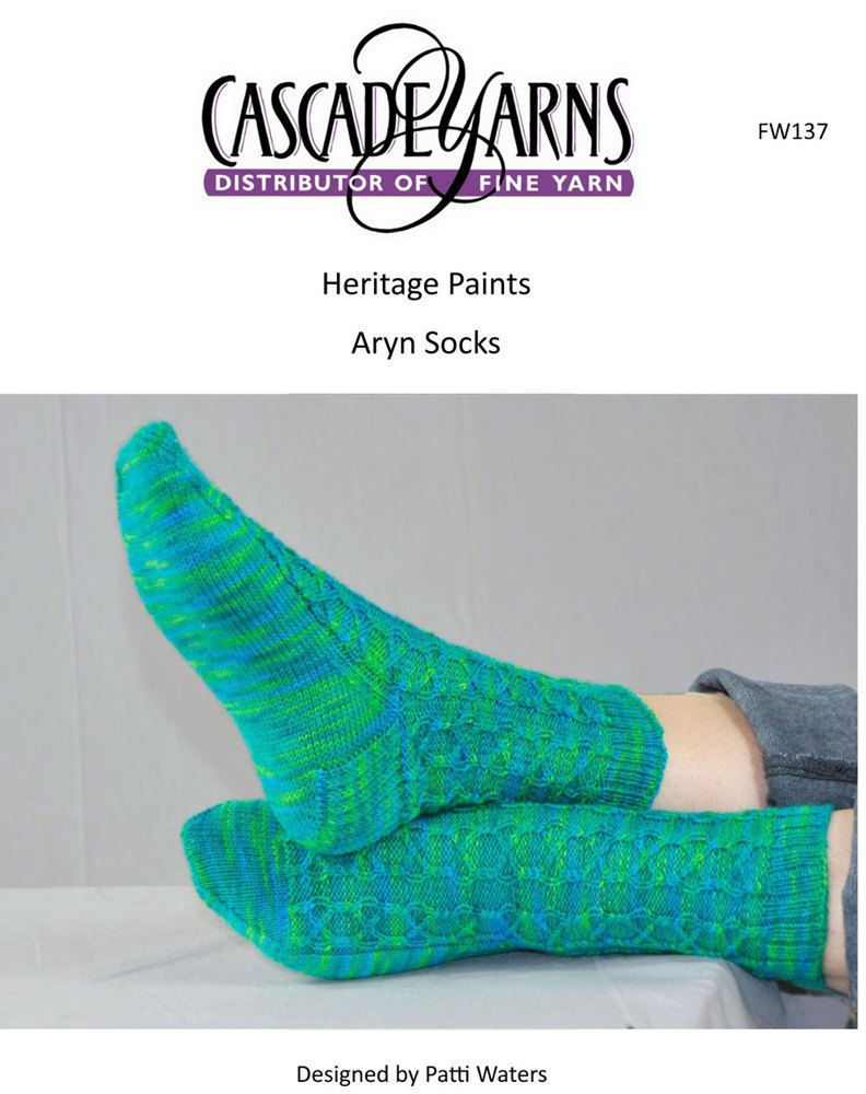 Aryn Socks in Cascade Heritage Paints - FW137 | Knitting Patterns ...