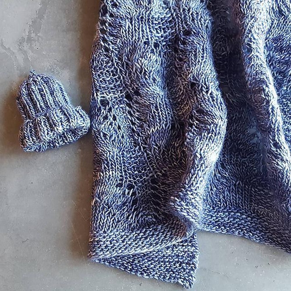 Angel Wings Blanket Knitting pattern by Jenny Wiebe