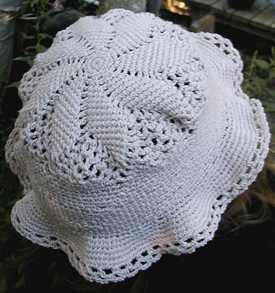 Cotton Thread Sun Hat Crochet pattern by sarah crittenden | Crochet ...