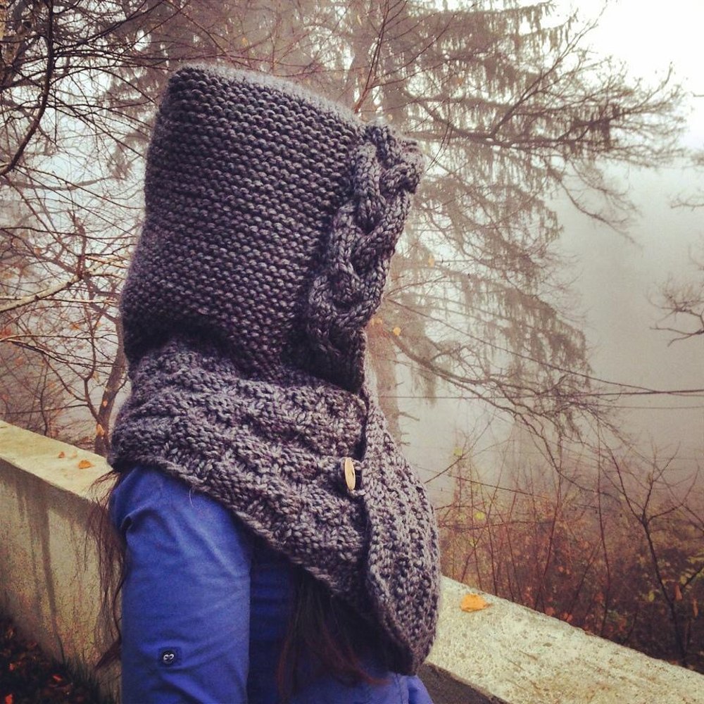 Hooded cowl Knitting pattern by The Morning Whisper ...