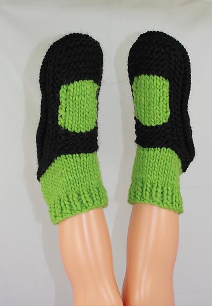 Childrens Superfast Sock Slippers Knitting pattern by