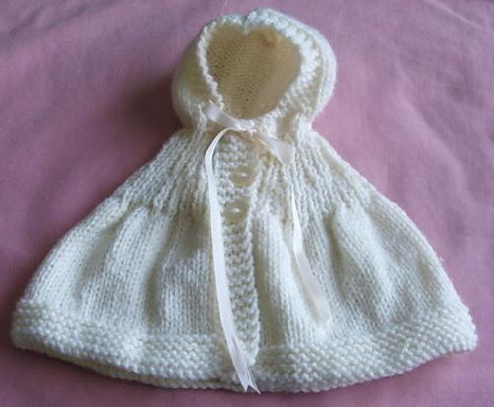 Hooded Cape for Doll or Teddy Bear Knitting pattern by ...