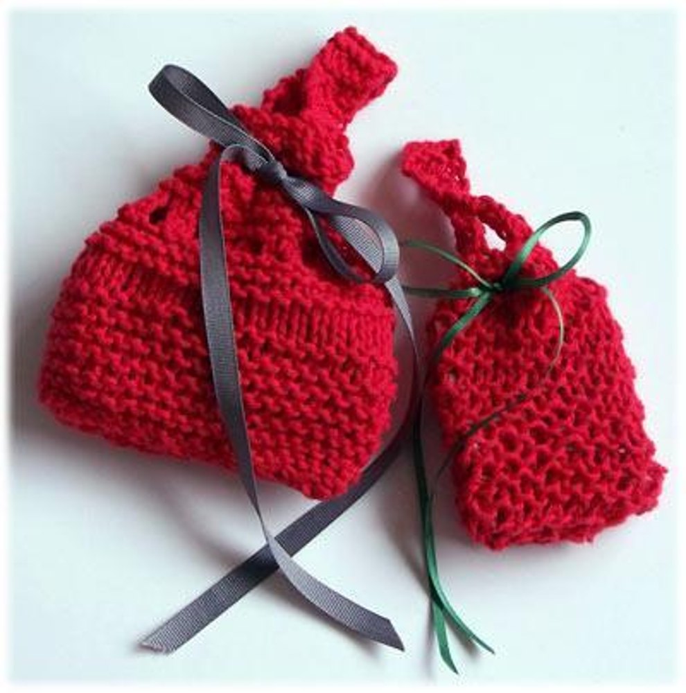 QuickGift Bags Knitting pattern by ColorJoy by LynnH Knitting