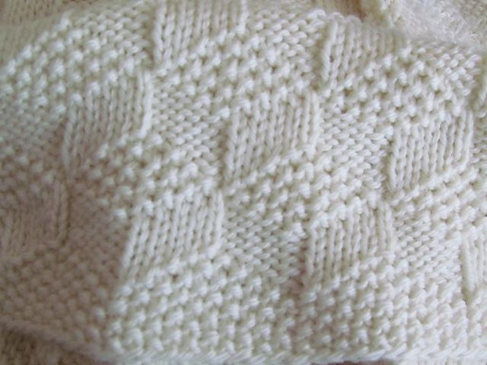 Building Blocks Reversible Baby Blanket Knitting pattern