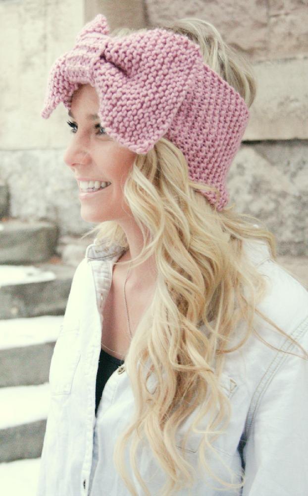 Oversized Bow Headband/Head Wrap Knitting Patterns
