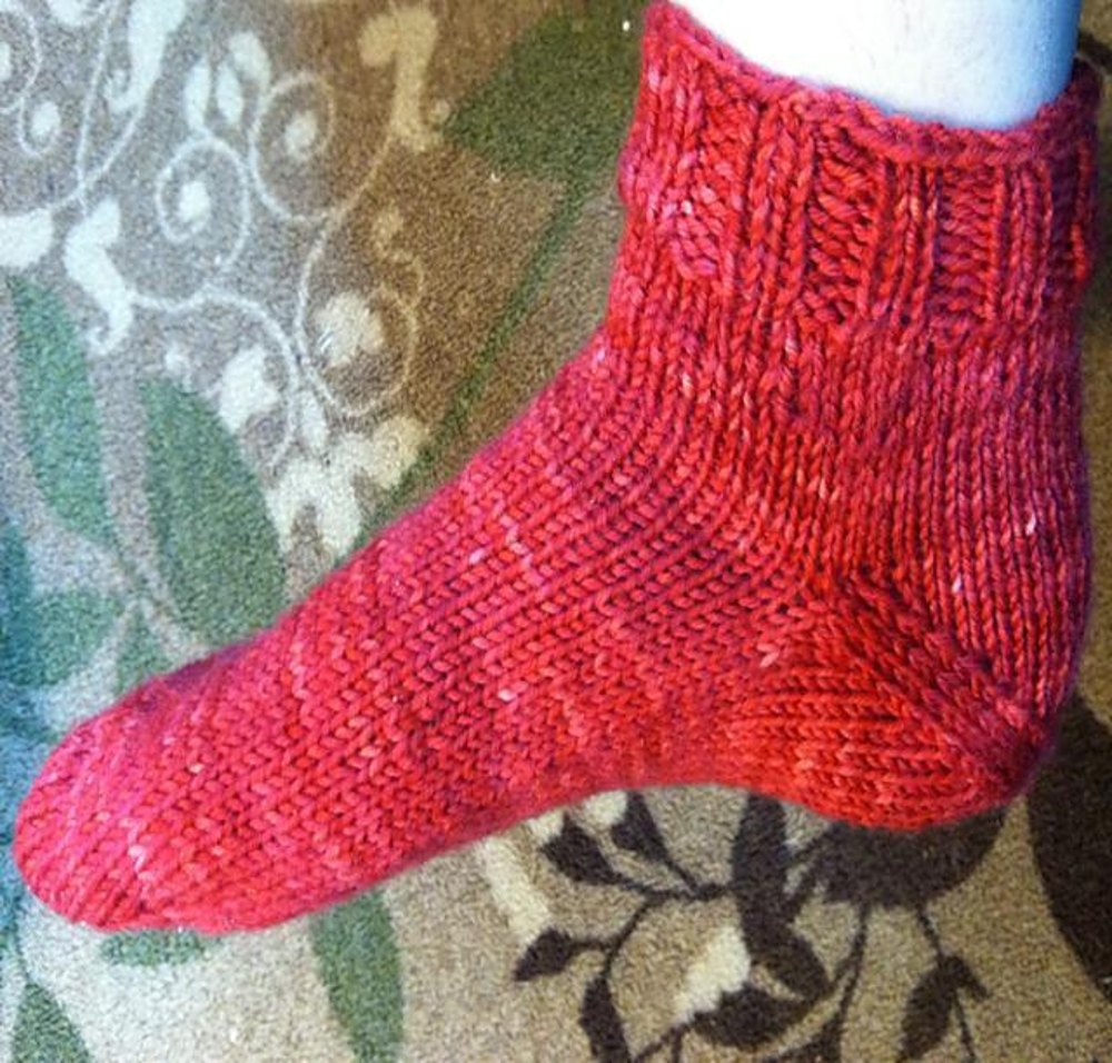 Toe-up, After-Thought, Simple Bed Sock Knitting pattern by ...