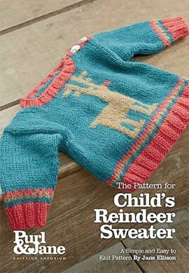 Child's Reindeer Sweater Knitting pattern by Jane Ellison ...