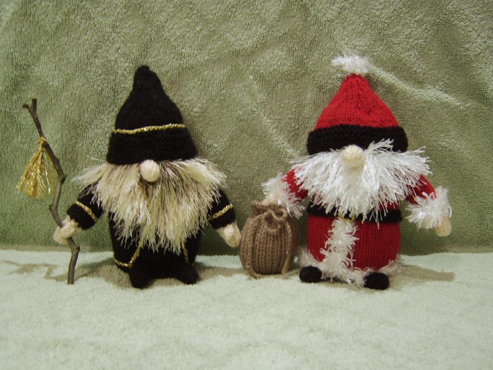 Wizard and Santa Gnomes Knitting pattern by Phoenixknits