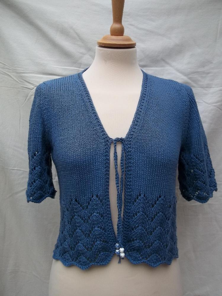DK Lace Edge Bolero Knitting pattern by Willow Knits Knitting