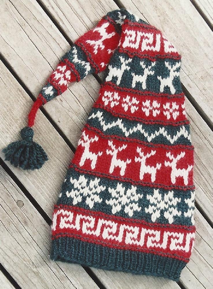 Alpine Reindeer Hat Knitting pattern by 3 Kittens Needle