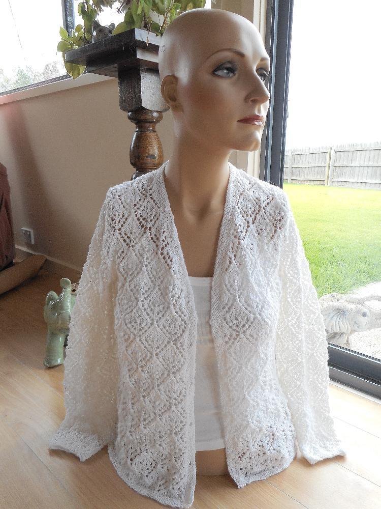 Lacy Summer Cardigan Knitting pattern by Glenys Little