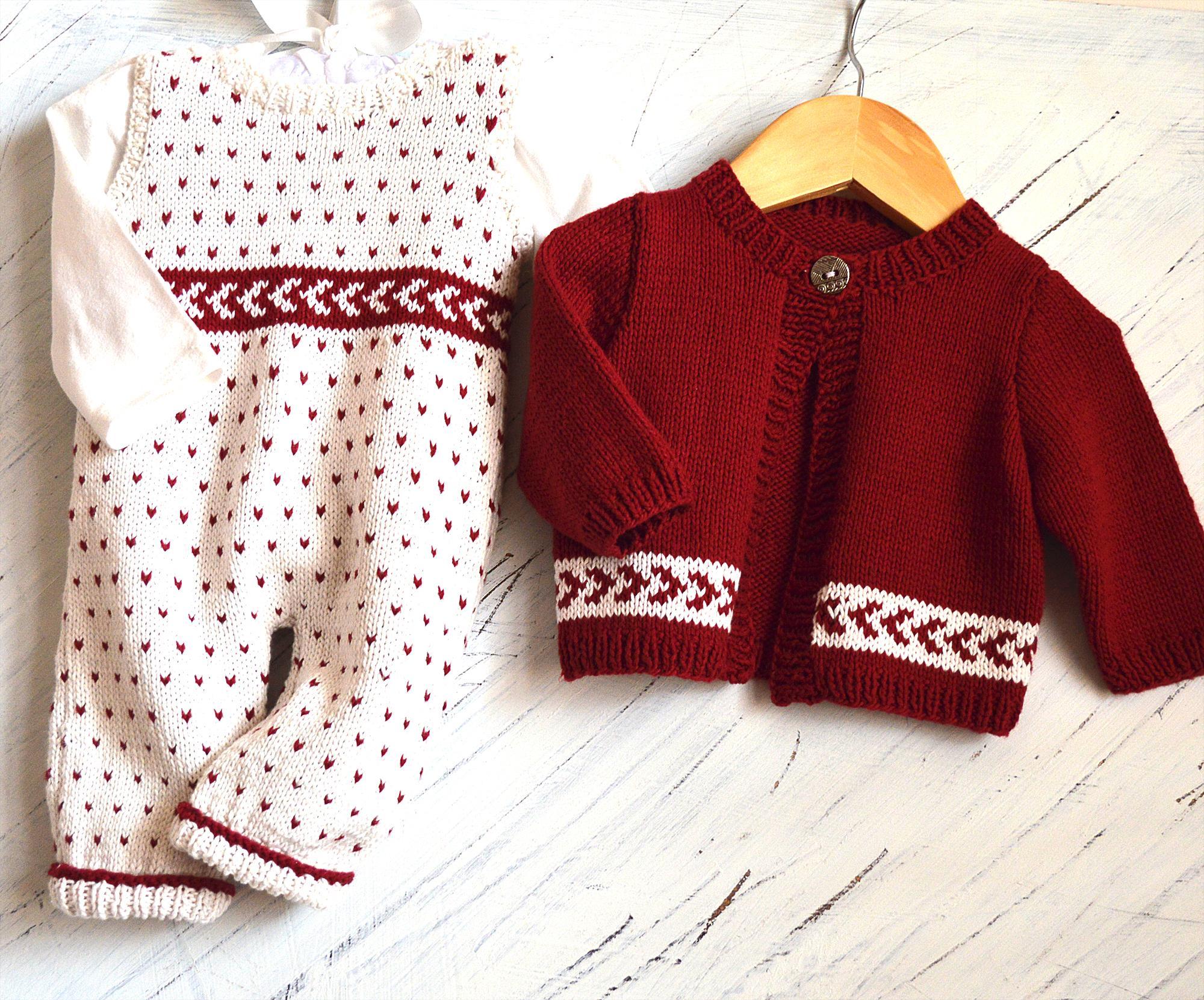 Baby/'s All-In-One Jumpsuit and Jacket Knitting Pattern