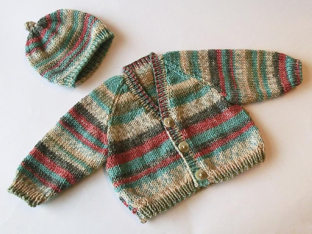 Basic Babies Raglan Cardigan and Hat Knitting pattern by ...