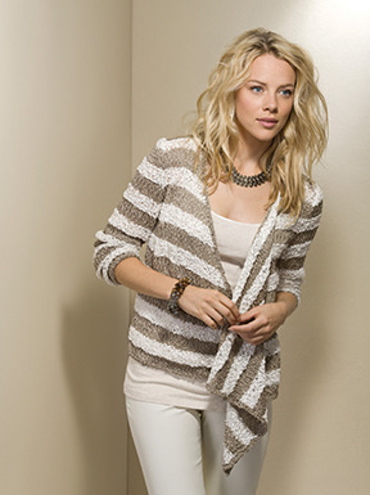 Structural Striped Pullover in Tahki Yarns Ripple | Knitting Patterns ...