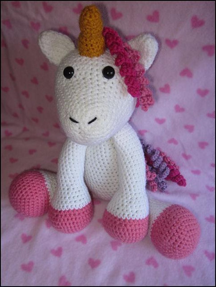 The Adorable Unicorn Crochet pattern by Melissa's Crochet Patterns