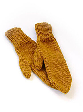 2-needle mittens in Lion Brand Wool-Ease Chunky - 70746AD ...