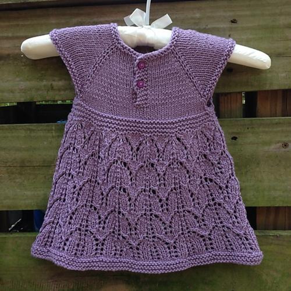 baby knitting frock