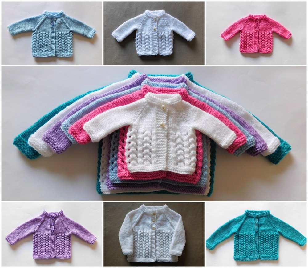 Snowdrop Baby Cardigan Jacket Knitting pattern by Marianna